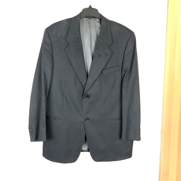 Tip Top Tailors Men’s Suit Jacket 44R Pinstripe - Picture 1 of 7